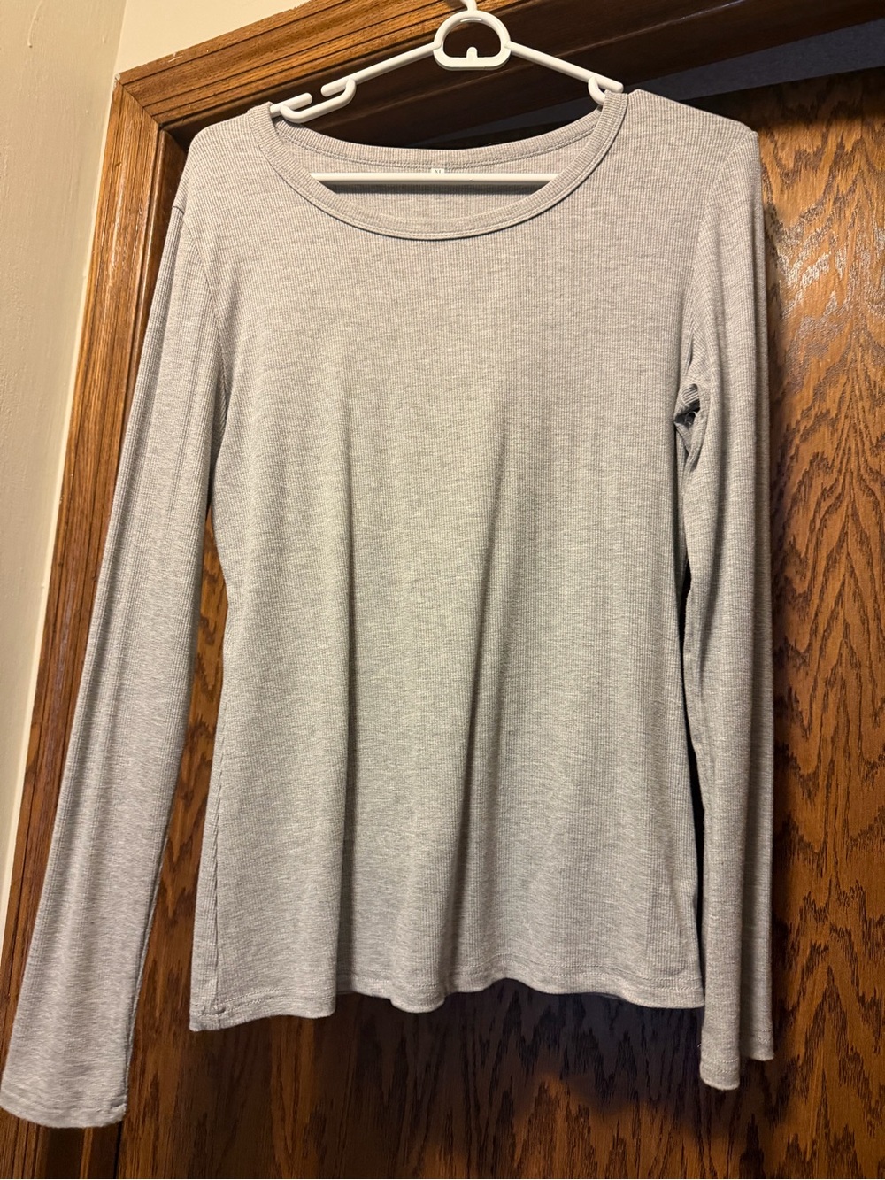 Light Gray Long Sleeve Women's Top